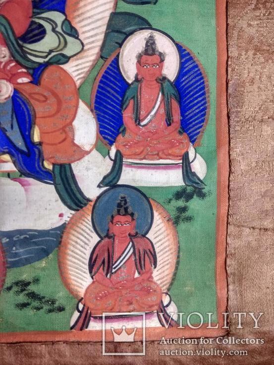 Тибетская тханка Будда Амитаюс. 60х40 см. 19 век, фото №7