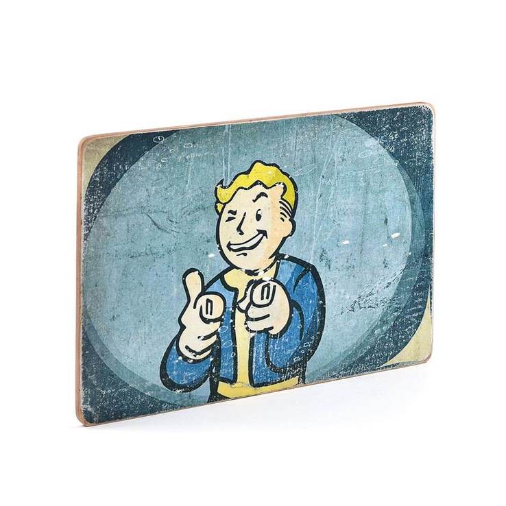 Деревянный постер "Fallout #15 Vault-Boy winks", фото №4