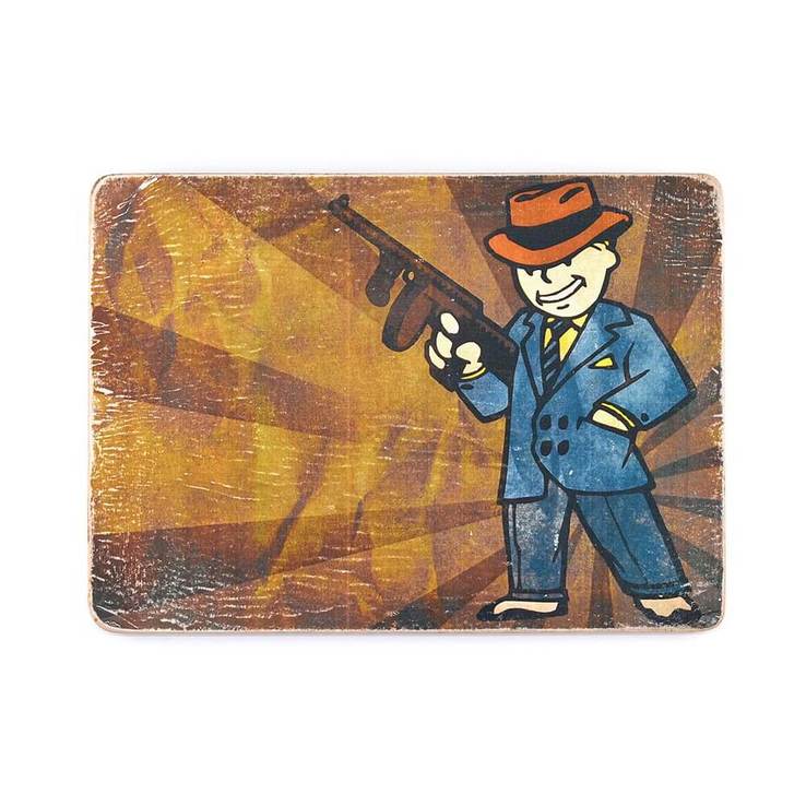 Деревянный постер "Fallout #19 Vault-Boy mafia", фото №2