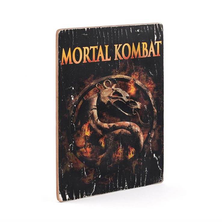 Деревянный постер "Mortal Kombat #2 movie logo", numer zdjęcia 4