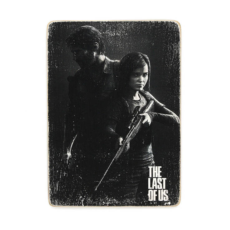 Деревянный постер "The Last Of Us (b/w)", фото №2
