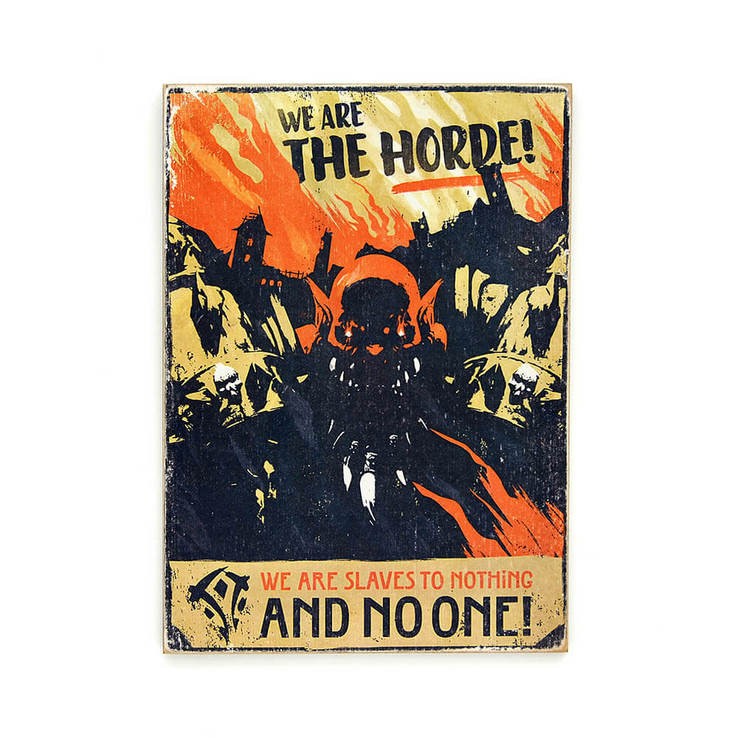Деревянный постер "WOW We are the Horde", photo number 2