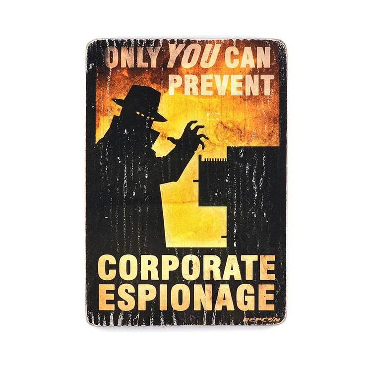 Деревянный постер "Fallout #8 Corporate espionage", фото №2