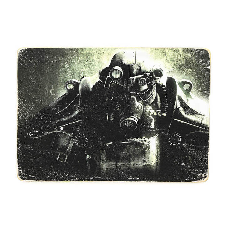Деревянный постер "Fallout #9 Power Armor", фото №2