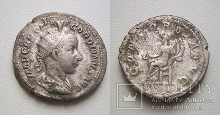 Император Гордиан III, антониниан *CONCORDIA, фото №4