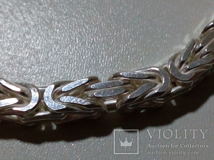 Браслет мужской лисий хвост новый серебро 925, фото №4