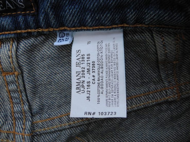 Джинсы Armany Jeans 33/34 ( ITALY ) Новое Оригинал, photo number 10