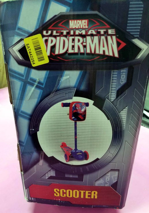 Самокат Disney Marvel Spider Man 3-колісний, фото №3