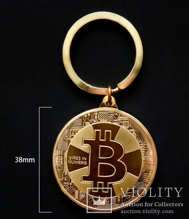 Сувенирная монета-брелок Биткоин (Bitcoin), фото №3