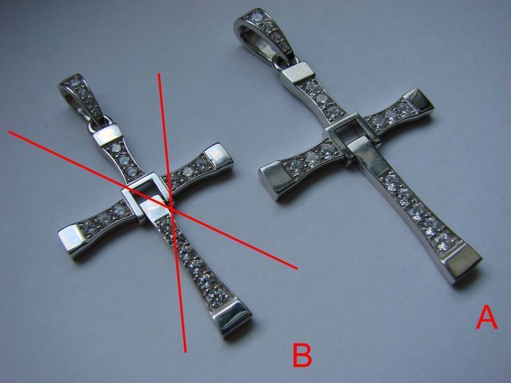 (A) Крест Доминика Торетто (фильм Форсаж) серебро 925, numer zdjęcia 9