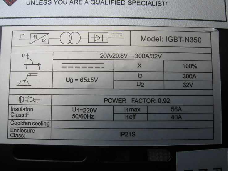 Зварювальний Апарат ROYALKRAFT Ideal LINE IGBT-N350  НОВA  з Німеччини, фото №12