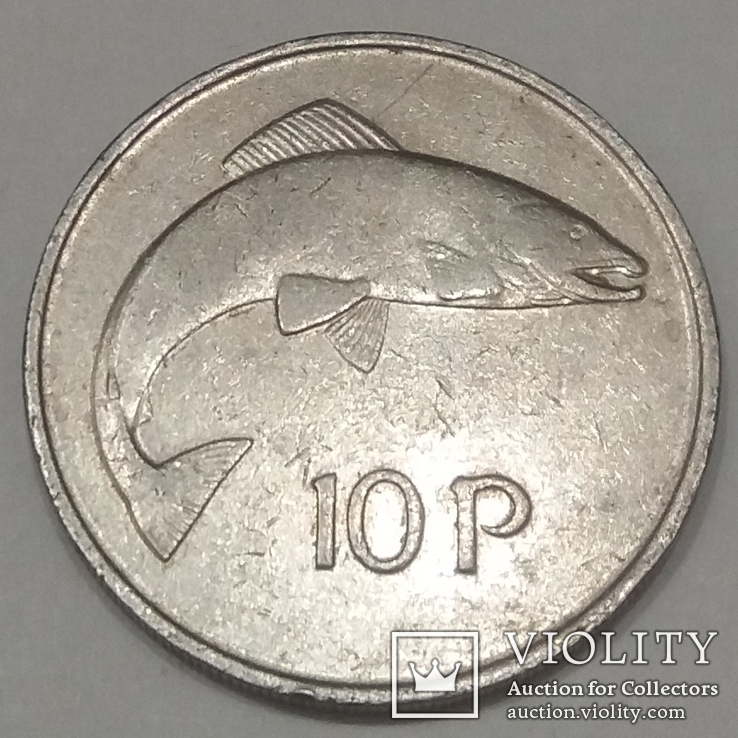 Ірландія 10 пенсів, 1980, фото №2