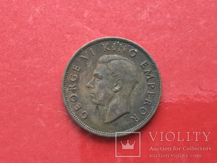 1 пенни Новая Зеландия Георг VI, 1941г., фото №3