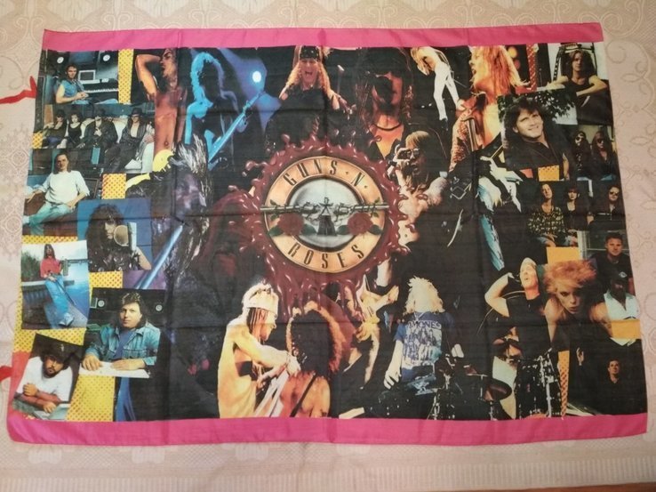 15. Баннер Guns N'Roses 97х135см, ткань, новый, photo number 2