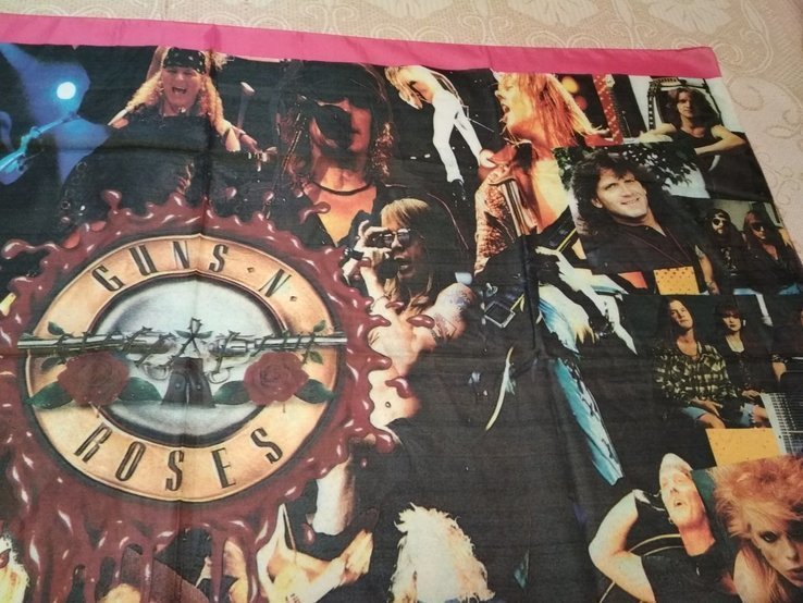 15. Баннер Guns N'Roses 97х135см, ткань, новый, photo number 6