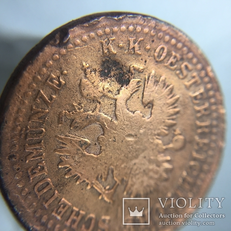 Монета 2 крейцера, 1851 Австрийская империя  "B", фото №11