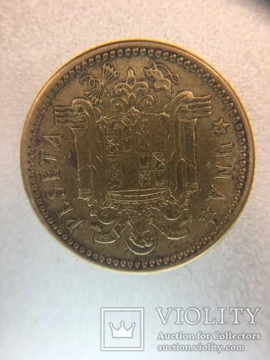  Монета 1 песета, 1953 Испания, фото №11