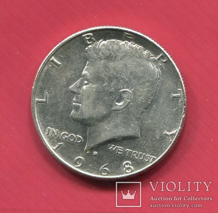 США 1/2 доллара 1968 серебро Кеннеди