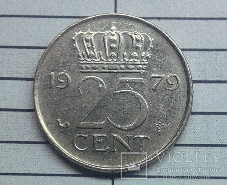 Нідерланди 25 центів 1979
