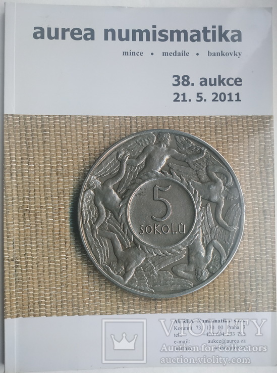 Аукционный каталог Aurea Numismatika,38, Прага 21 мая 2011 года