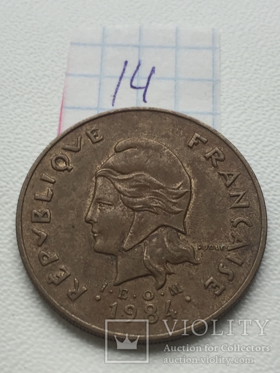Французская Полинезия 100 франков 1984 года, фото №3