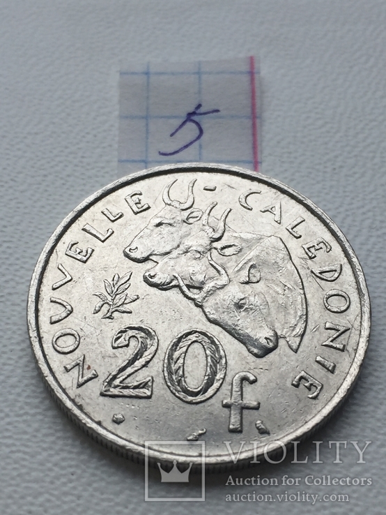 Новая Каледония 20 франков 1972 г., фото №2