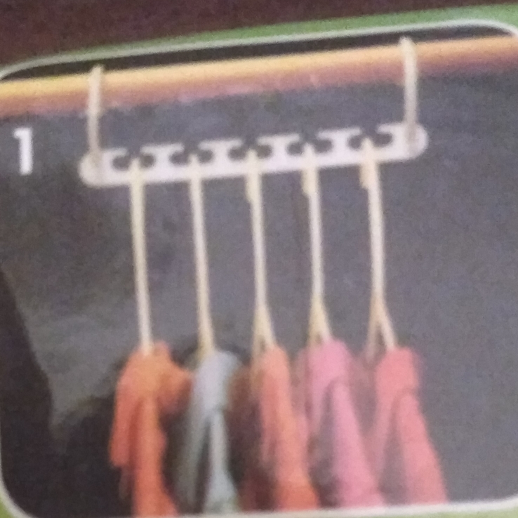 Компактный органайзер для одежды, 1шт., на 5 тремпелей., фото №3
