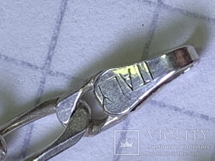 Винтажная серебряная цепочка Италия 925 проба, фото №7