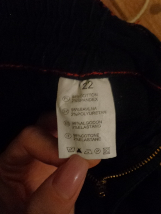 Утеплённые коттоновые брюки GRACE, размер 122, photo number 8