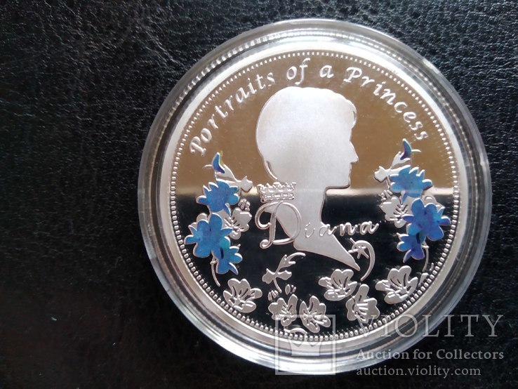 Сувенирная монета " Princess Diana" (Диана, принцесса Уэльская), фото №3