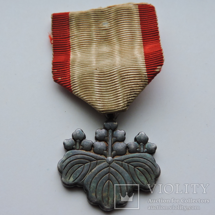 Знак ордена Восходящего солнца VIII степени (медаль белой павлонии), фото №2
