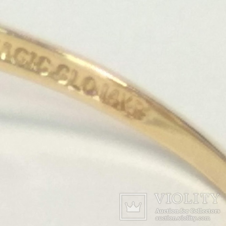 Золотое кольцо с рубинами и бриллиантами, фото №8