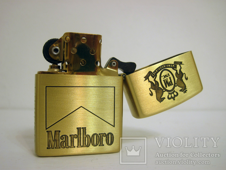 Запальничка Zippo Street Marlboro Gold Копия, фото №9