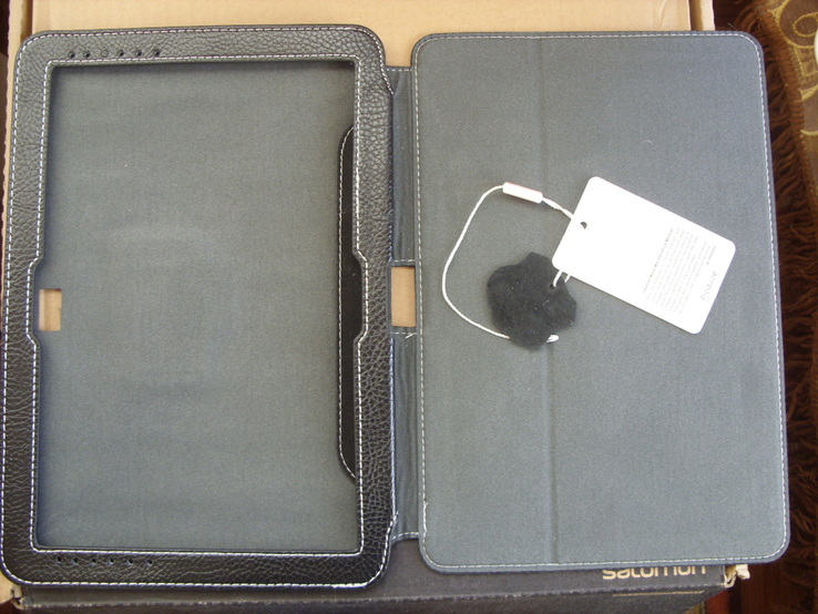 Кожаный чехол для Samsung Galaxy Tab 2 10.1 черный, фото №5