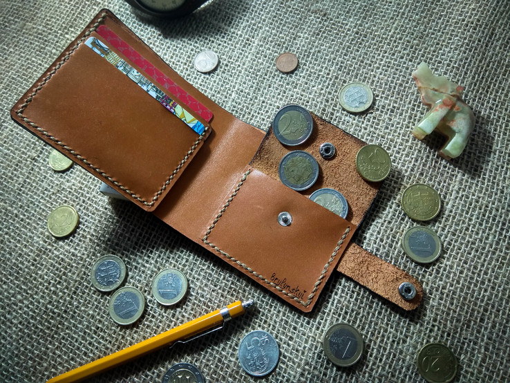 Ексклюзивний гаманець (портмоне) з натральної шкіри з малюнком ручної роботи. (15), фото №8