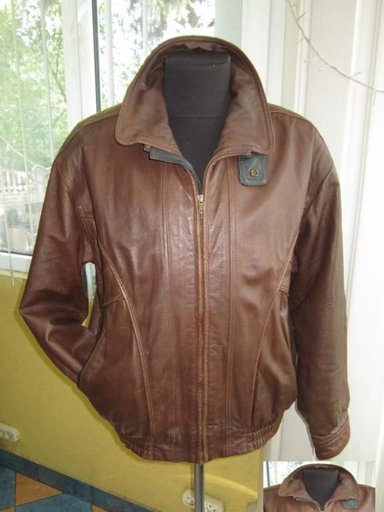 Большая кожаная мужская куртка FRONT Line.  Лот 577, фото №2