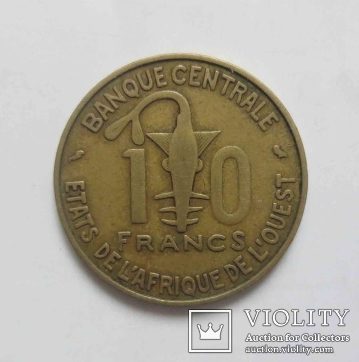 10 франков 1974 года, Западная Африка, фото №2