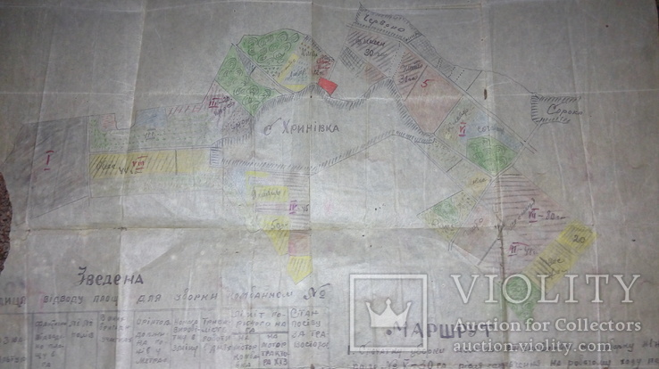 Карта для комбайнов 1938 год, фото №4