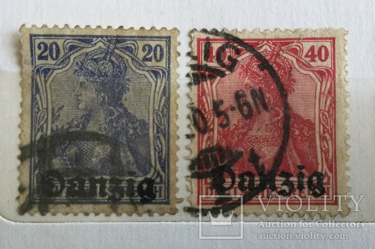 Німеччина Danzig 1920р. Мі 4,6