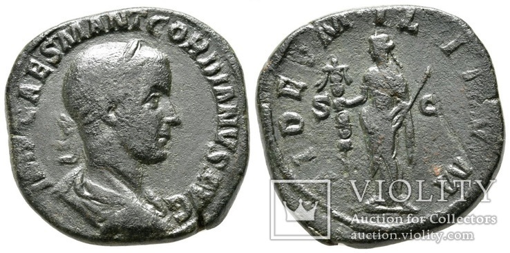 Гордиан III сестерций RIC 254, фото №2