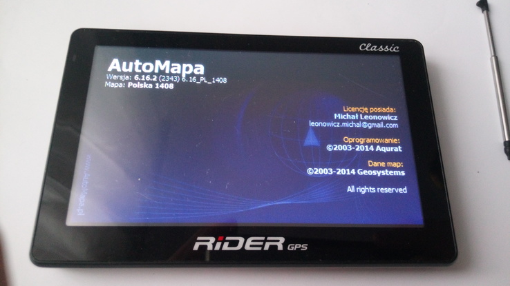 GPS Навигатор  Rider, numer zdjęcia 10