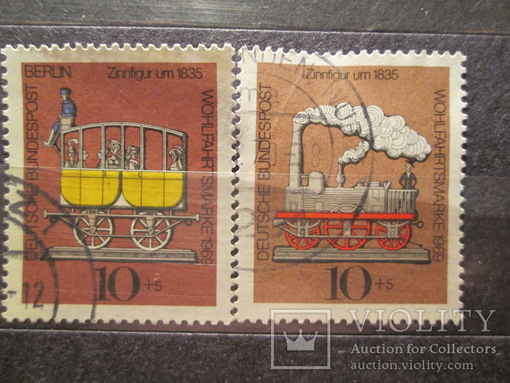 ФРГ Благотворительные марки 1969 гаш