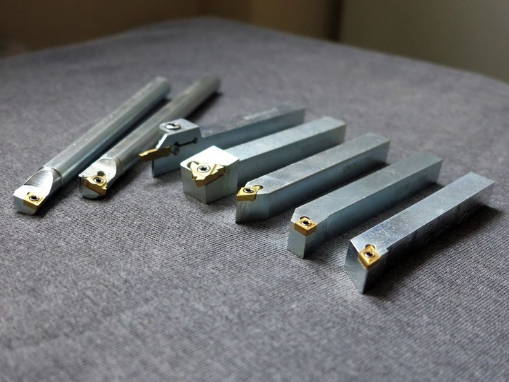 Резцы токарные 7шт 12 х 12 мм со сменными твердосплавными пластинами, фото №2