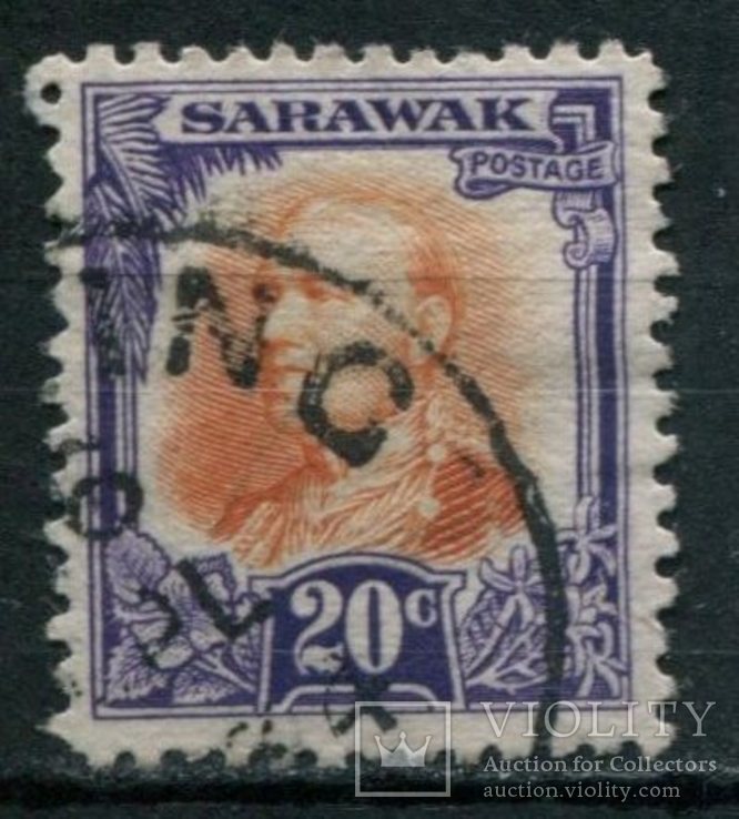 1932 Великобритания колонии Саравак 20с, фото №2