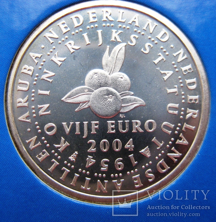 Нидерланды, набор*3 шт серебряных евро 2004  в официальной упаковке IMPORTA, фото №7