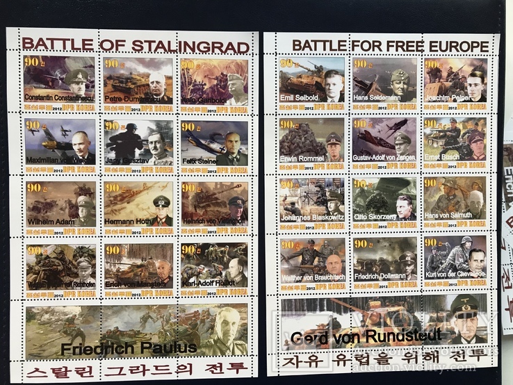 Блоки марок . Вторая Мировая война, фото №3