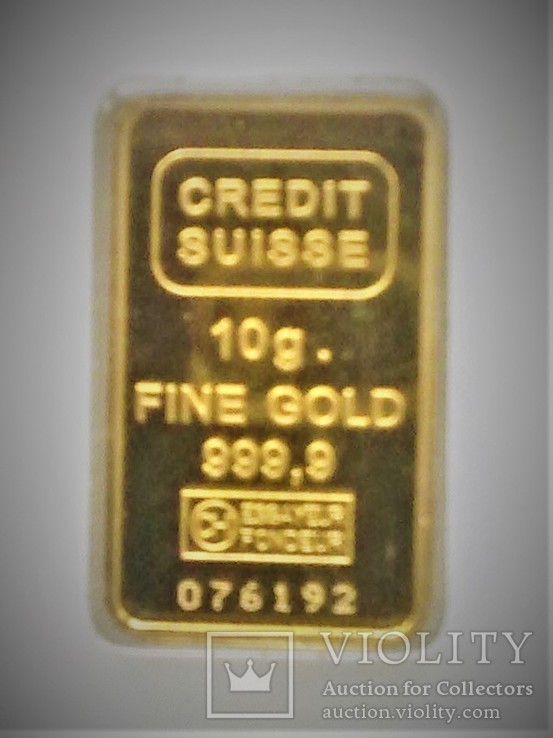  Слиток золота 10 грамм Credit Suisse, фото №2