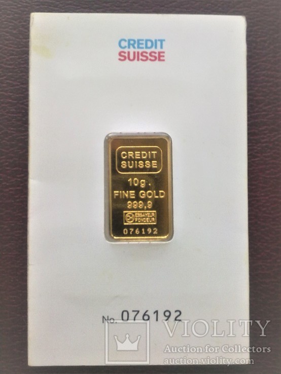  Слиток золота 10 грамм Credit Suisse, фото №3