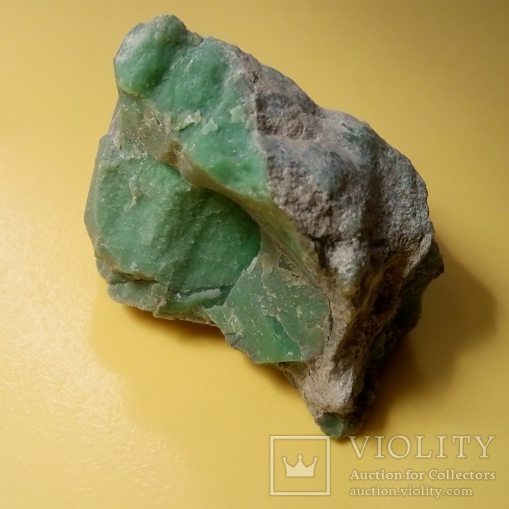 Неатрибутированные минерал зелёного цвета из старой коллекции, фото №6