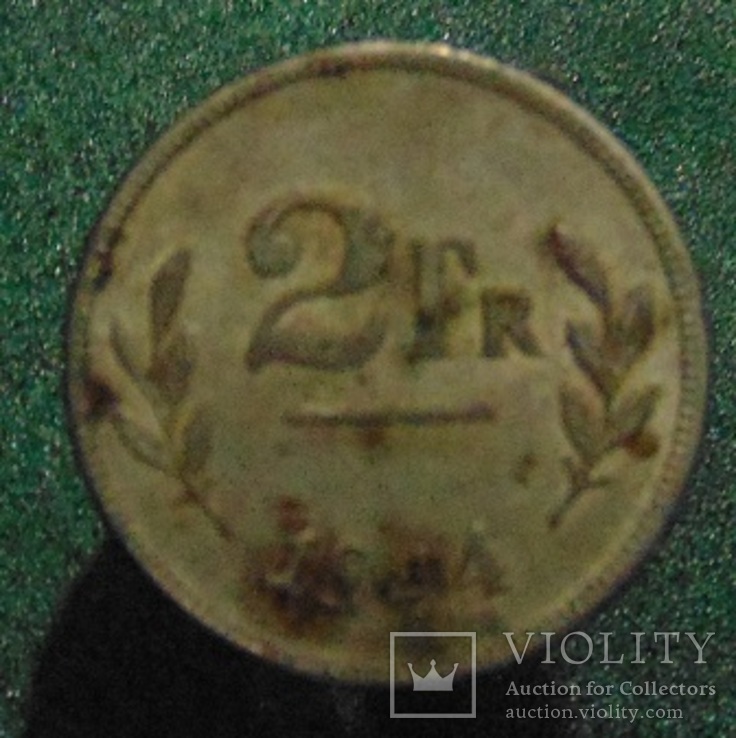 Бельгия 2 франка, 1944 (лот 63)